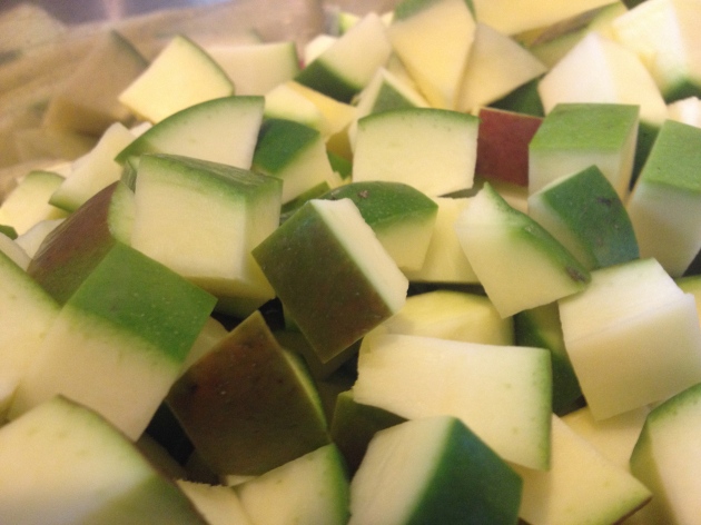 Green Mangos ready for pickling