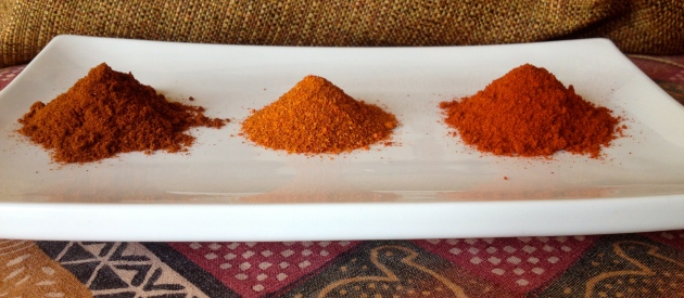 A few Varieties of Chile powder